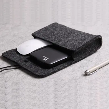 Чанта от нетъкан текстил Преносим мобилен захранване филц bag чанта за зареждане на защитна чанта за мобилен телефон, Цифров чанта за съхранение на захранване