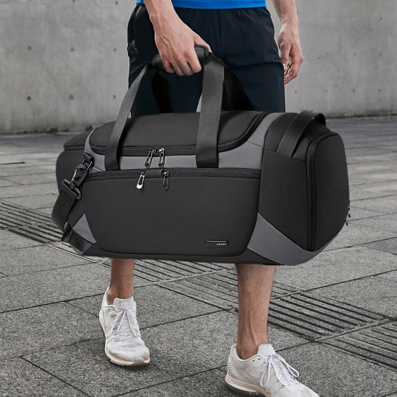 Спортни чанти, мъжки спортни чанти за фитнес-тренировки, спортна чанта за пътуване на открито, многофункционални сухи, влажни разделителни чанти, чанта