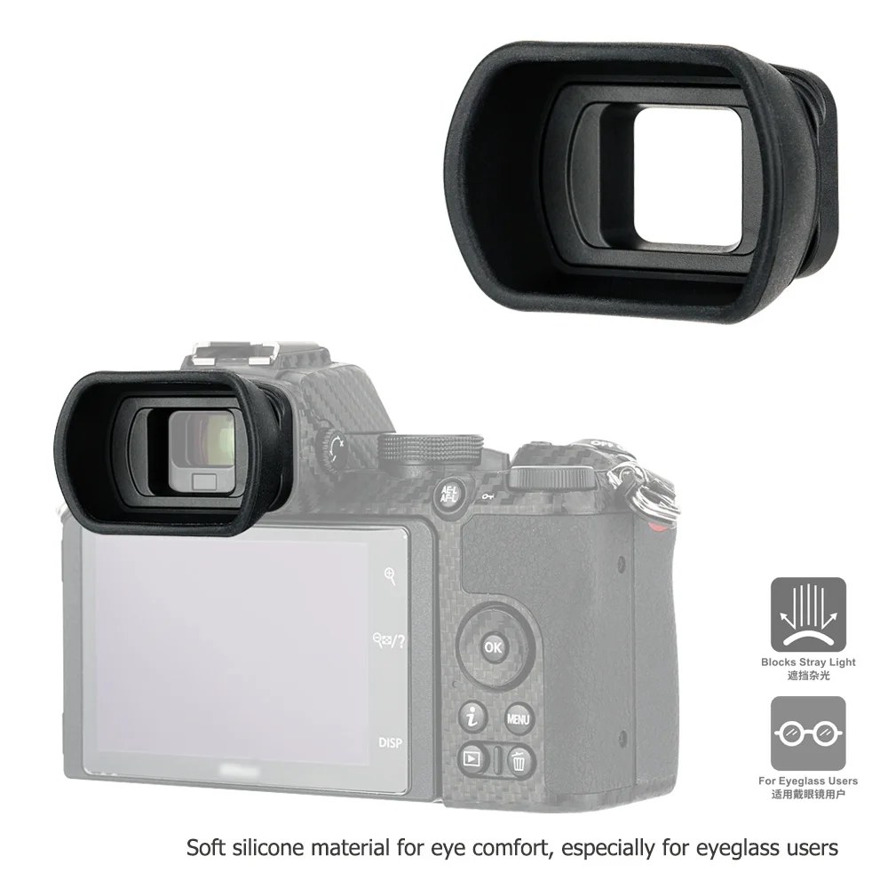 Нов Мек Силиконов Удължен Наглазник Камера Окуляр Визьор За Nikon Z50 DK-30 Long Eye Cup Заменя Защитно Фолио За очи