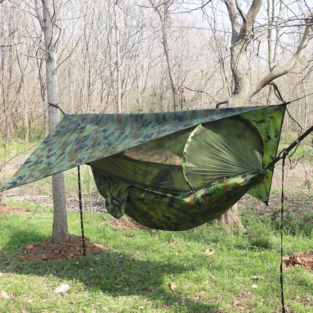 Външна автоматична быстрораскрывающаяся mosquito net, хамак-палатка с водоустойчив покрив, комплект тенти, хамак, преносими изскочи пътуване, туризъм