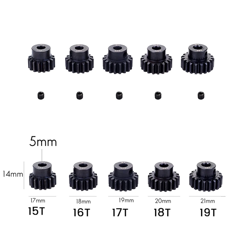 Цельнокроеное рокля Стомана Метална Обратно на Двигателя Съоръжения M1 5 мм Черен За 1/10 Радиоуправляемая Модел Автомобил Moto 11 Т