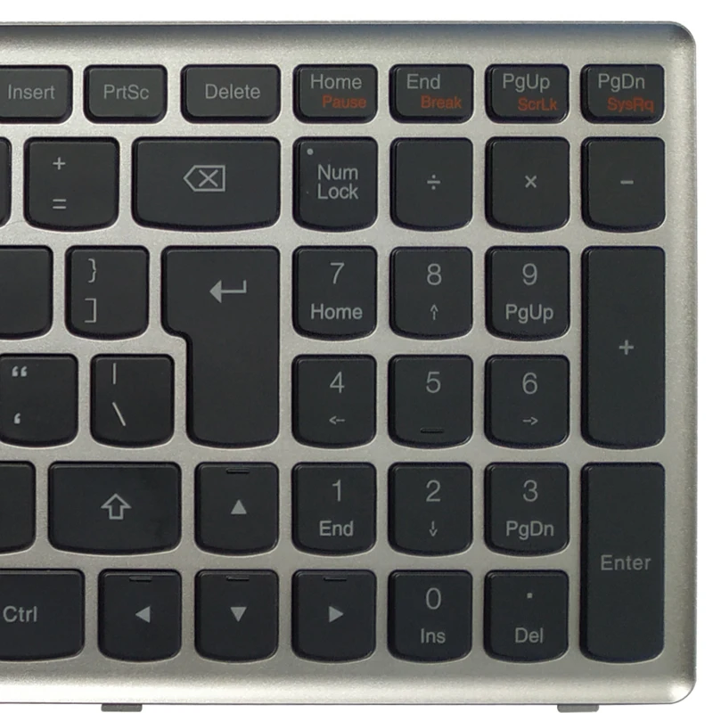 Новата американска клавиатура за лаптоп Lenovo Ideapad Z710 U510 с подсветка