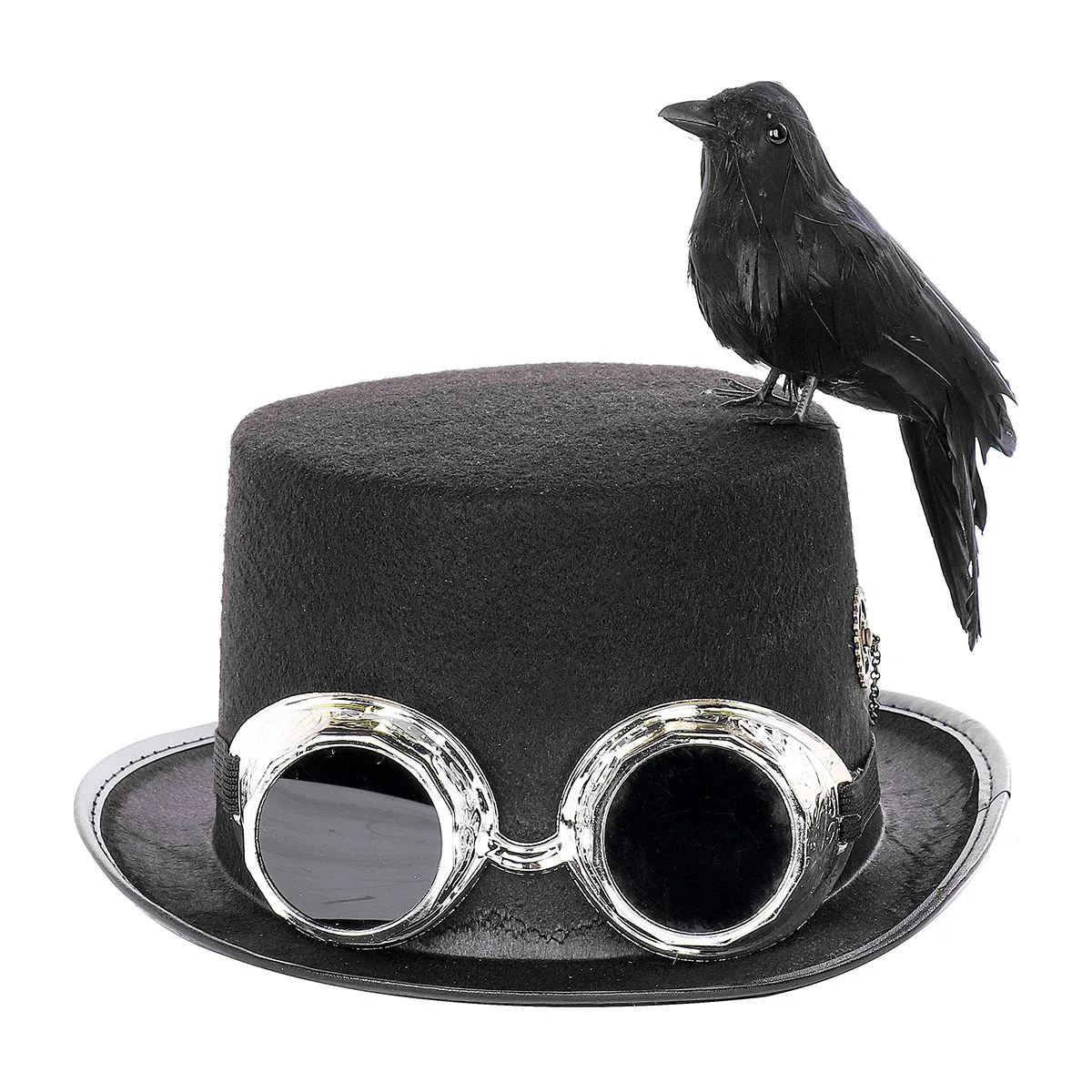 Хелоуин, ретро Унисекс, парна оборудване, пънк-готически шапка, очила, свалящ шапка за уши, украса за празнични партита