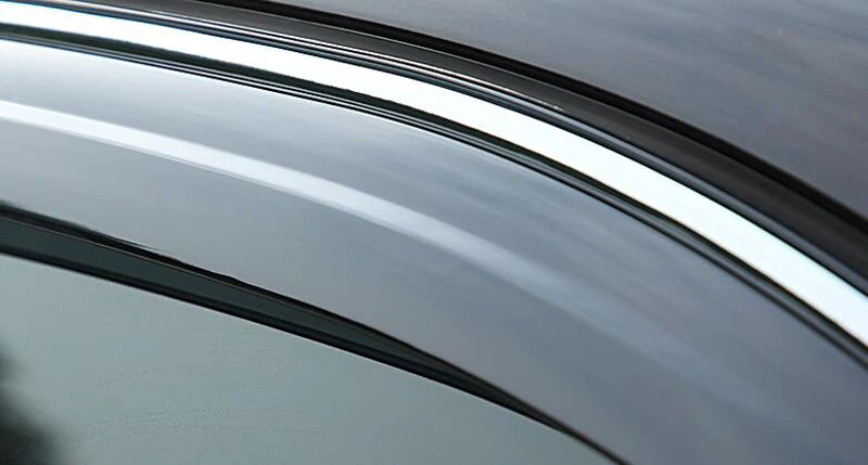 Автомобилни аксесоари Пластмасов външен козирка вентилационни завеси на прозореца защита от слънце и дъжд дефлектор 4 бр. за Dodge Caliber 2007 2008 2009 2012