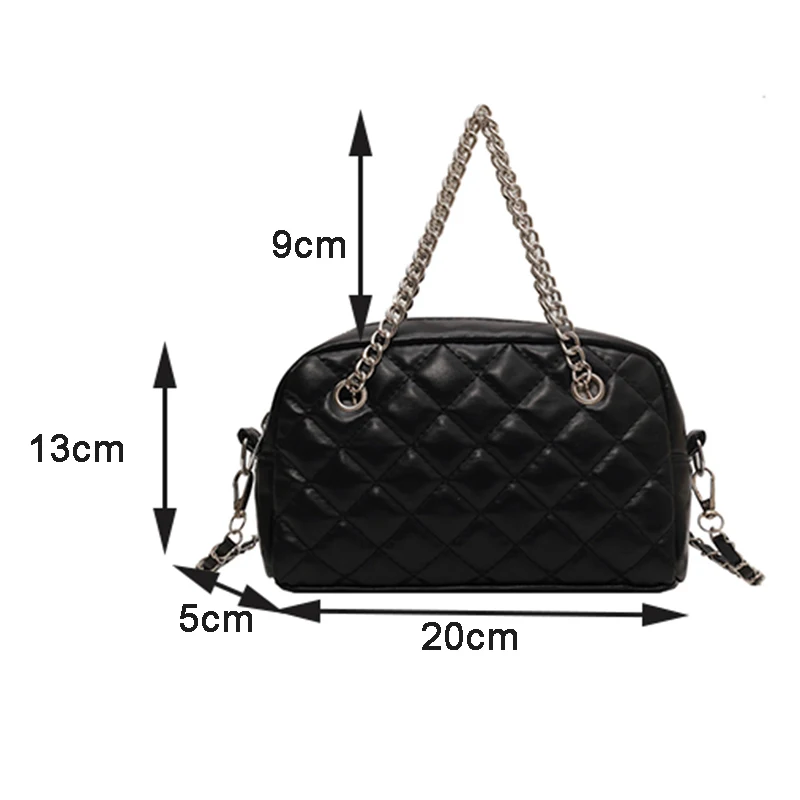 Модерна чанта за рамо с веригата, бродерия, изпъстрен ежедневни чанти през рамо за жени, малки дамски чанти през рамо, брендовый портфейл