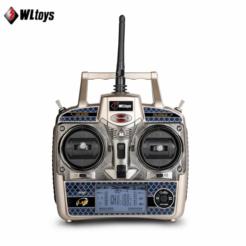 WLtoys V950 Rc Helicopter 2,4 G 6CH 3D6G Система Бесщеточный Двигател Бесколлекторный Радиоуправляеми Самолети RTF Играчки с Дистанционно Управление за момчета